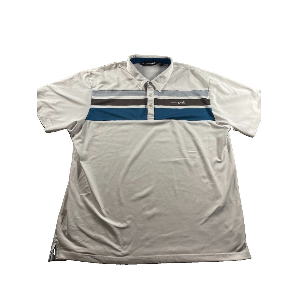 Travis Mathew Polo Shirt Mens 2XL  White Golf Polo
